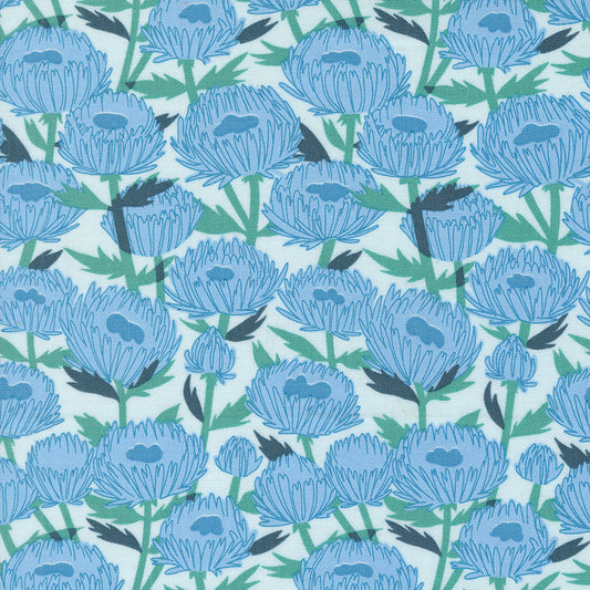 Love Letter by Lizzy House - November Florals in Blue