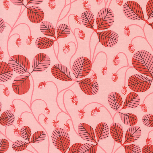 Love Letter by Lizzy House - Strawberry Vines in Light Pink