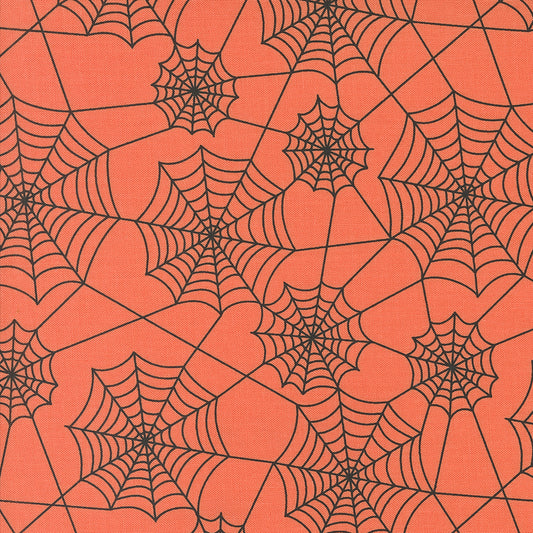 Hey Boo by Lella Boutique - Spider Webs in Pumpkin