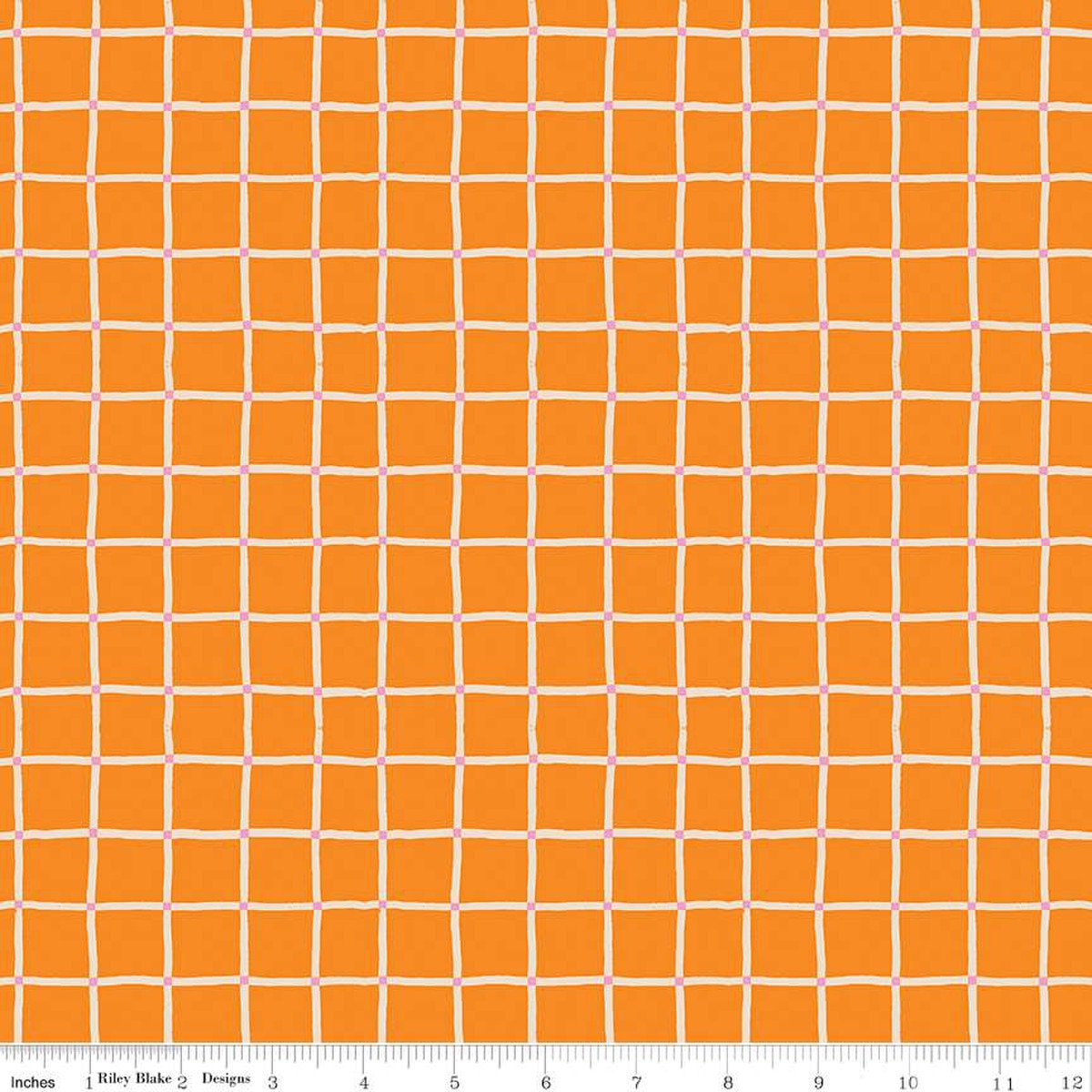 100 Aker Woods by Jill Howarth -Plaid in Orange