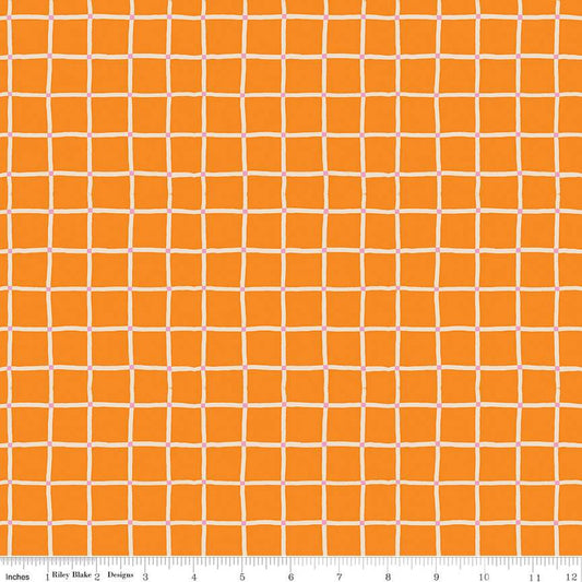 100 Aker Woods by Jill Howarth -Plaid in Orange