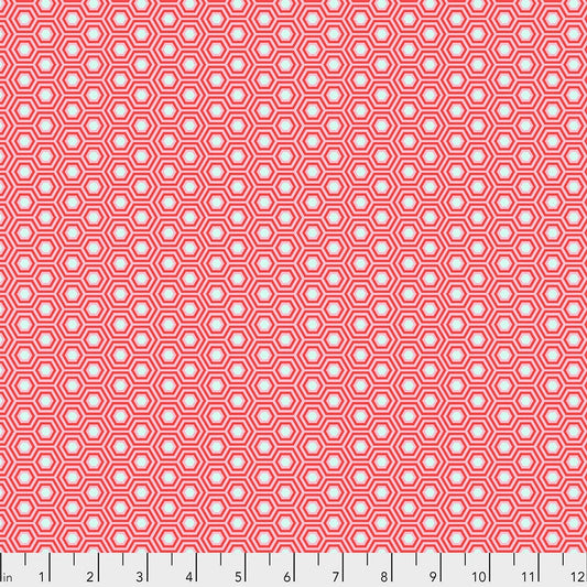 Tula Pink True Colors - Hexy in Flamingo